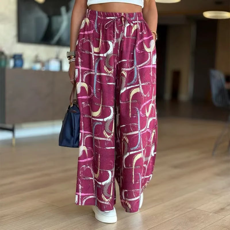 Zoe - Pantalones anchos con cintura alta