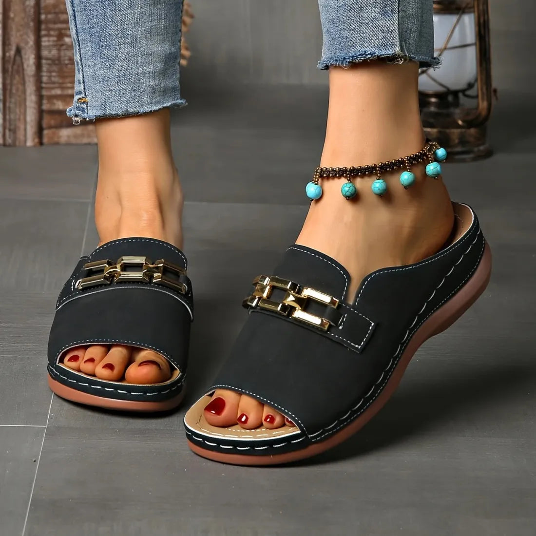 Delia - Sandalias con sujeción ortopédica