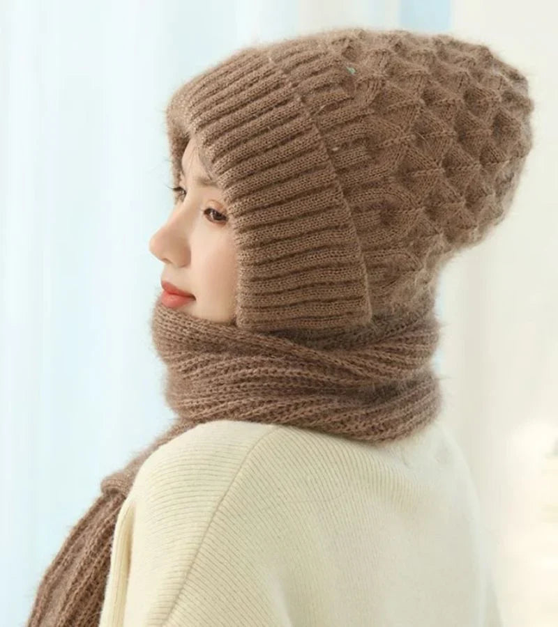 Faina - Conjunto de gorro y bufanda a juego