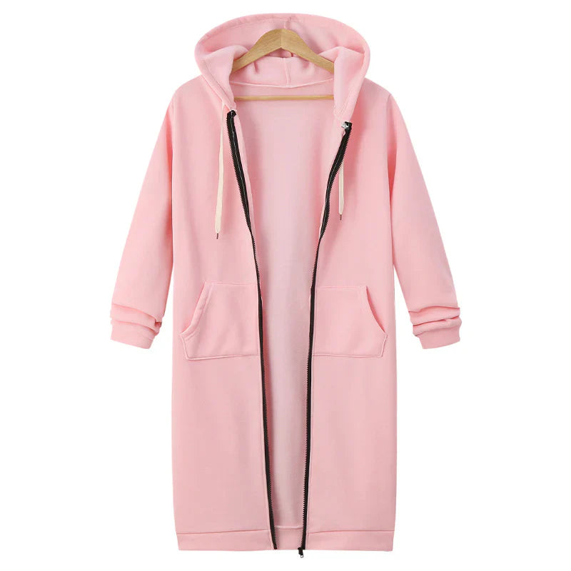 Olivia - Sudadera larga con capucha