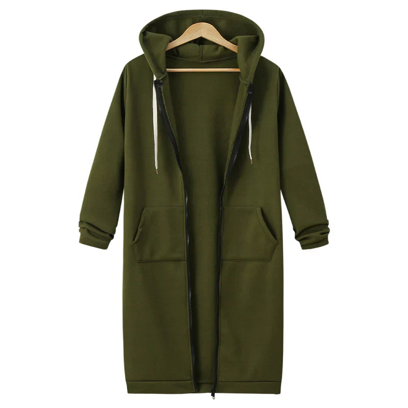 Olivia - Sudadera larga con capucha