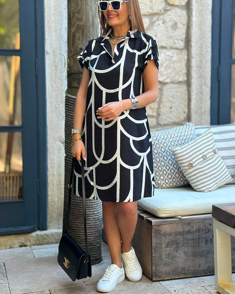 Carla™ Vestido de manga corta