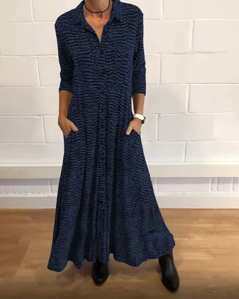 Elvira - Vestido midi sofisticado con bolsillos