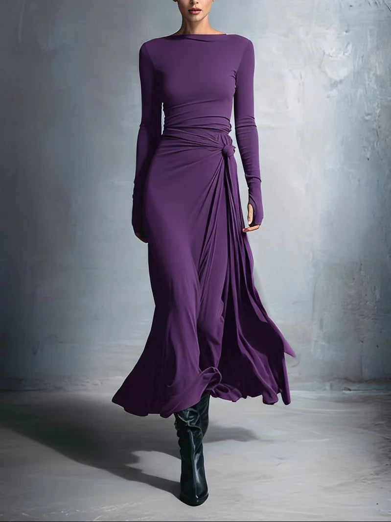 Veya – Vestido largo fluido elegante