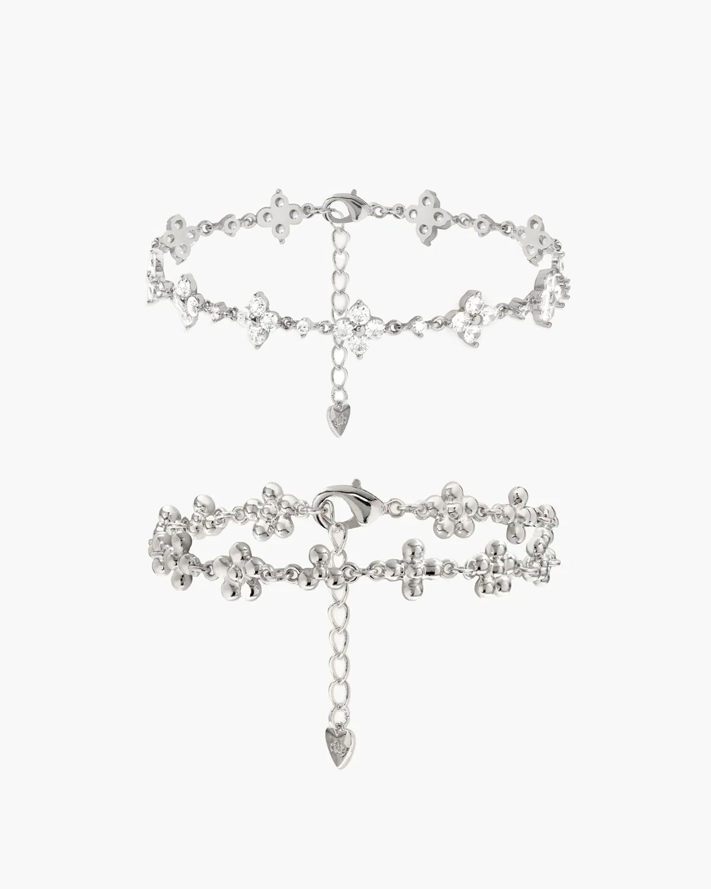 Margarita | Pulsera Flor en Latón Chapado