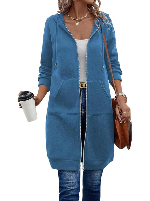 Olivia - Sudadera larga con capucha