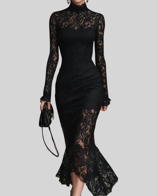 Veronika | Vestido de Noche en Encaje Floral