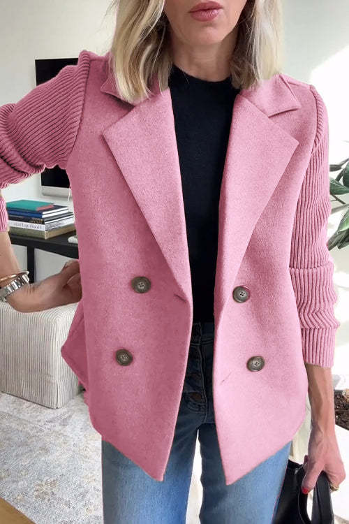Elena™ | Abrigo radiante de primavera con mangas de punto