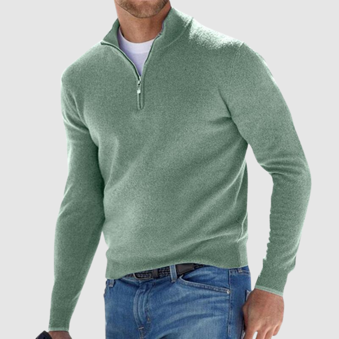 Harris | Suéter con Zip de Confort Natural