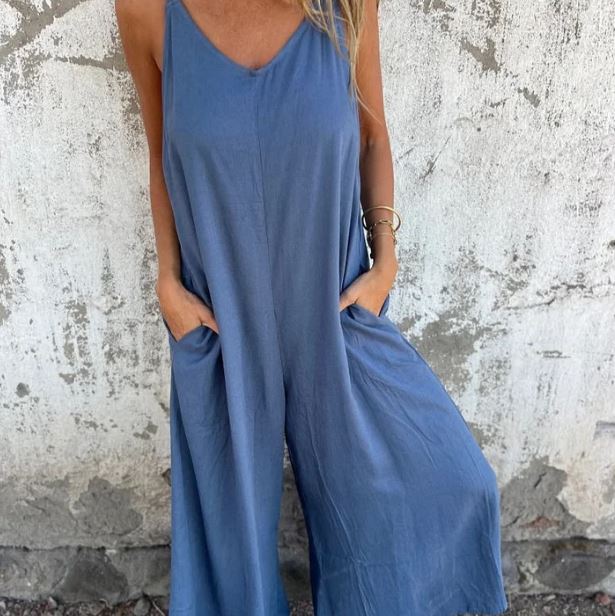 Noa™ | Mono de tirantes con bolsillos y estilo relajado