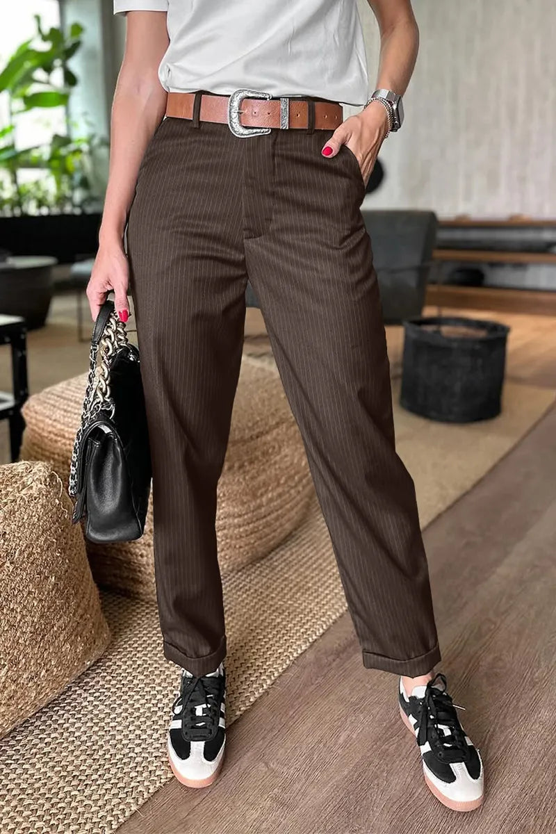 Matilda – Pantalón elegante de corte recto con rayas