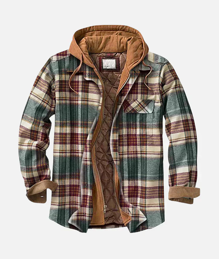 MONTARO™ | CHALECO DE PATCHWORK ESTAMPADO CUADROS
