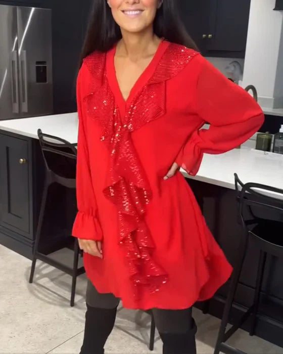Belén | Blusa con volantes y estilo elegante