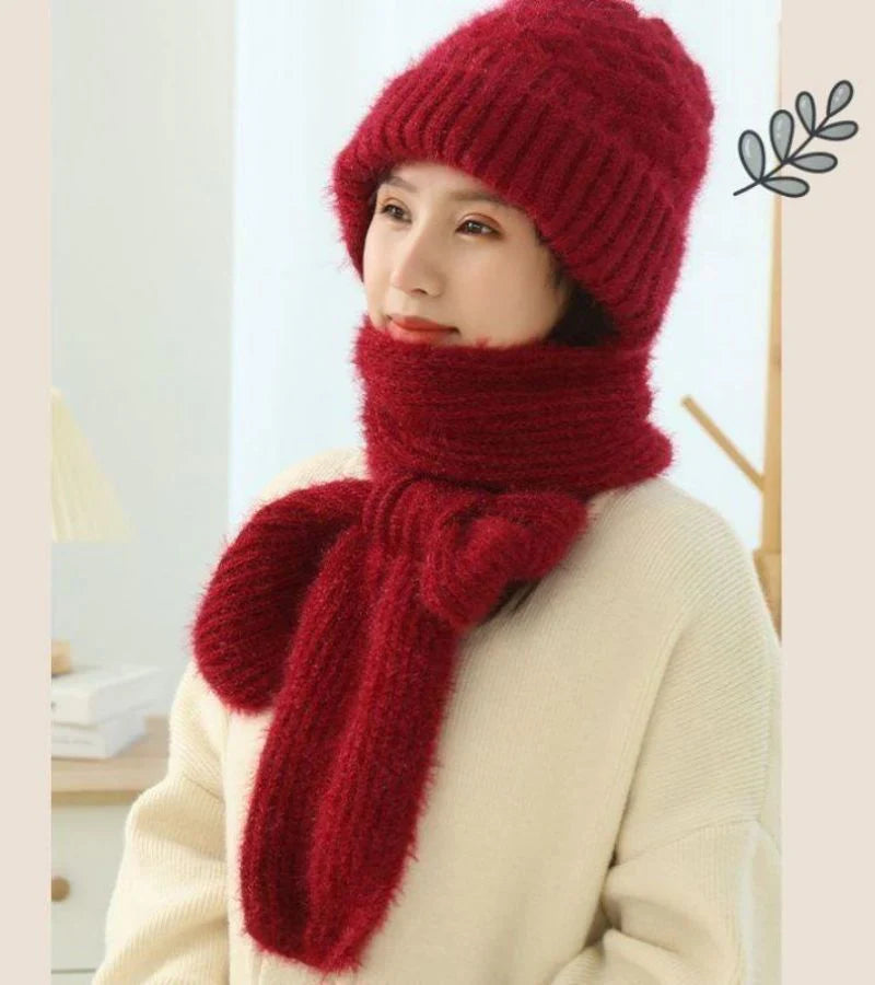 Faina - Conjunto de gorro y bufanda a juego