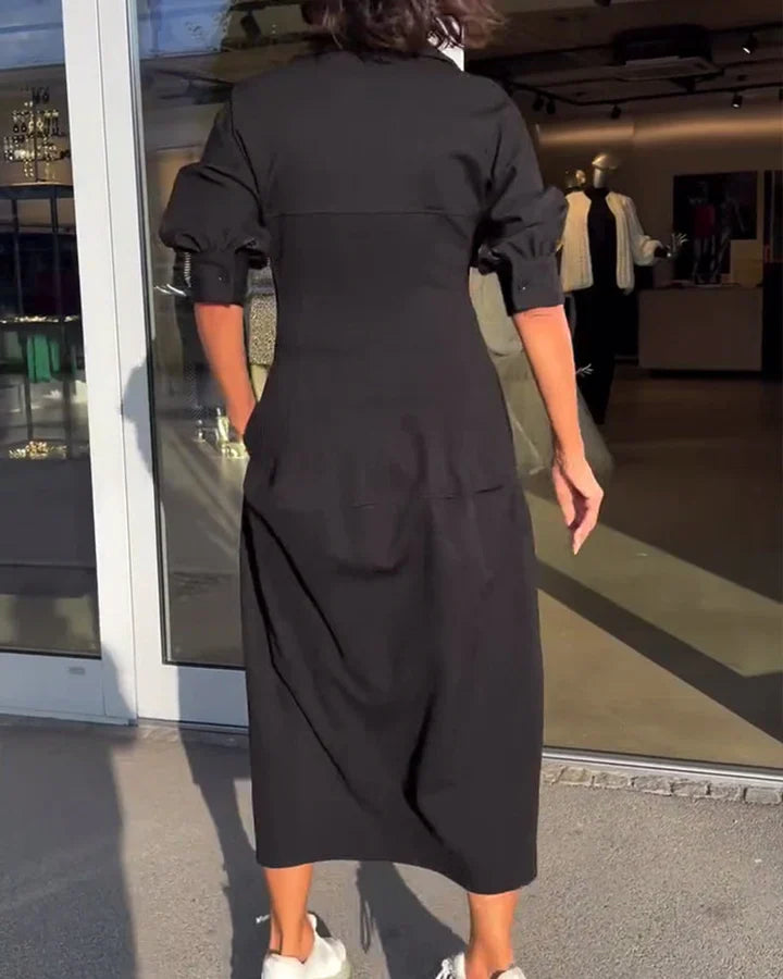 Carmen™ Vestido Esencial de Primavera con Cuello en V