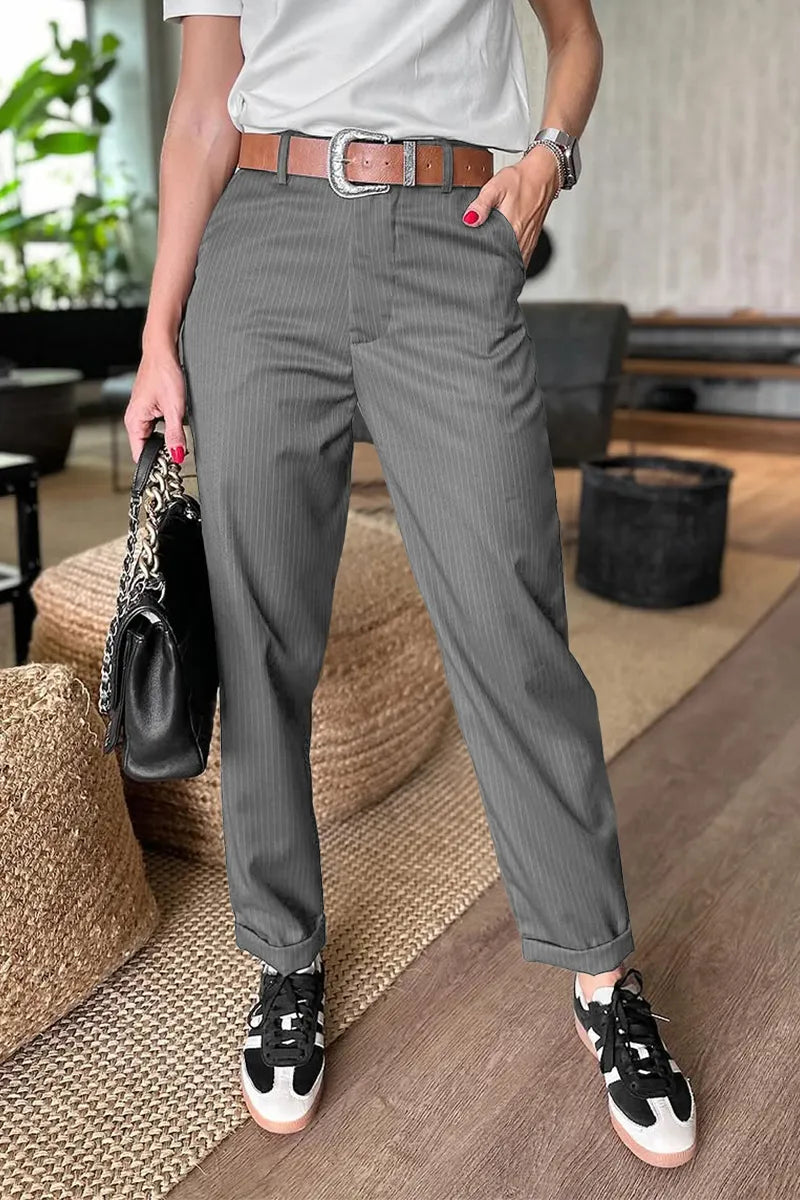Matilda – Pantalón elegante de corte recto con rayas
