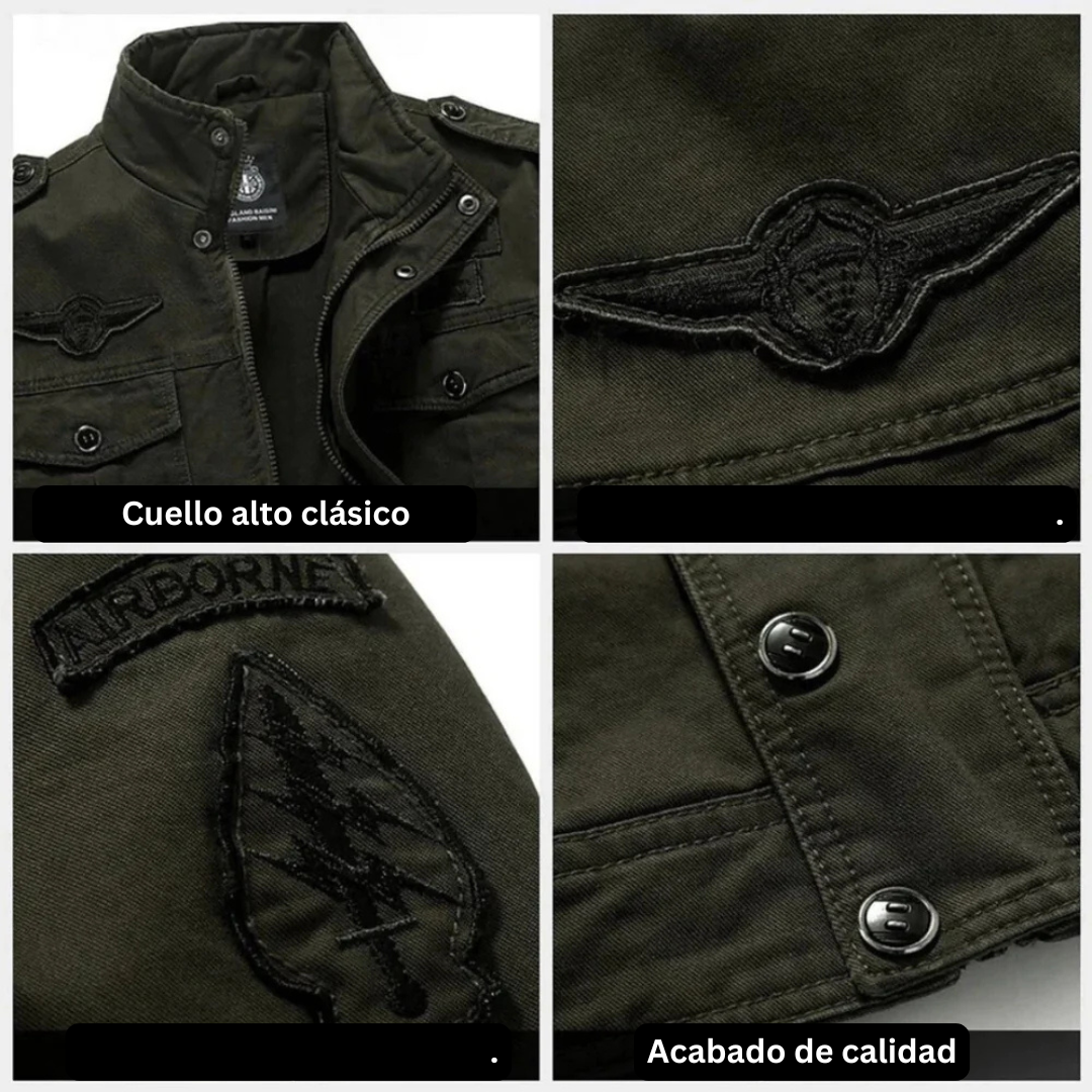 Bruno | Chaqueta Militar Estilo Aviador