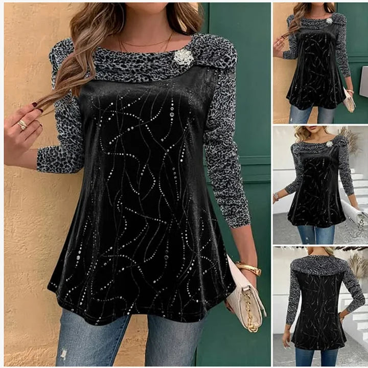 Linora | Blusa casual elegante con detalles refinados
