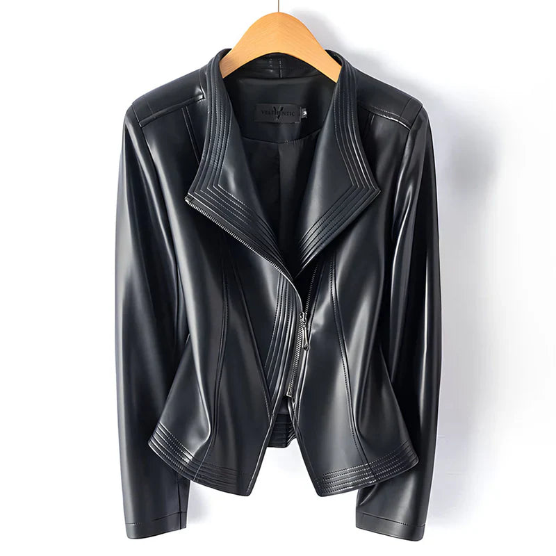 Valeria - Chaqueta motera con diseño estructurado