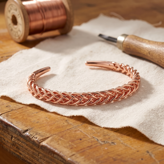 Brisa - pulsera de cobre trenzada