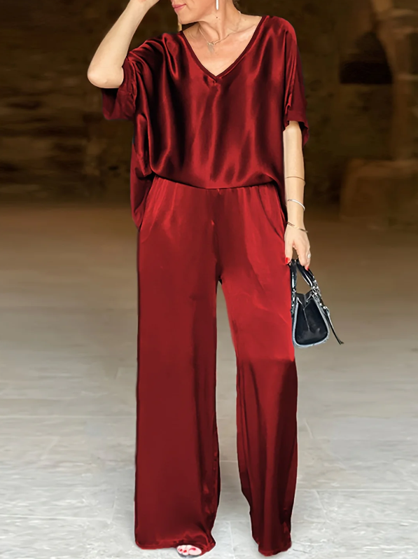Gala™ Elegante conjunto de dos pieza con mangas cortas