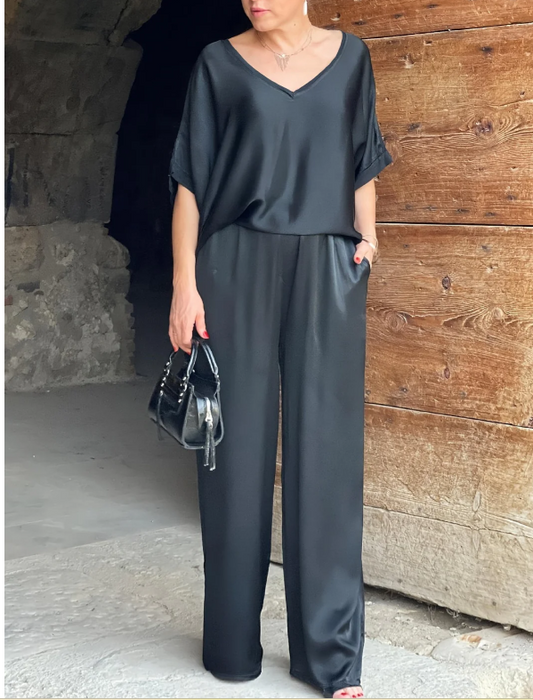 Gala™ Elegante conjunto de dos pieza con mangas cortas
