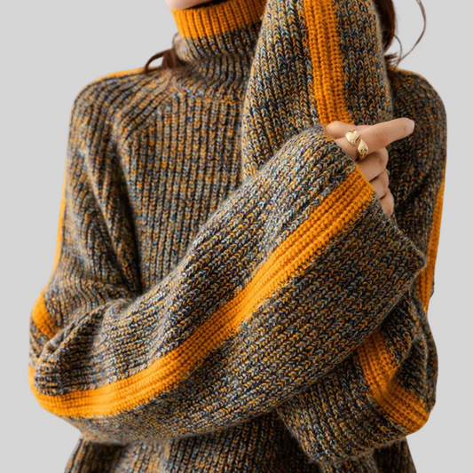 Camila | El Turtleneck con Detalles Oro