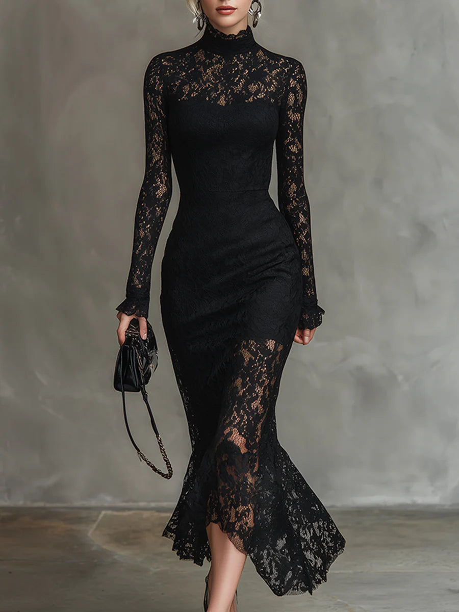 Veronika | Vestido de Noche en Encaje Floral