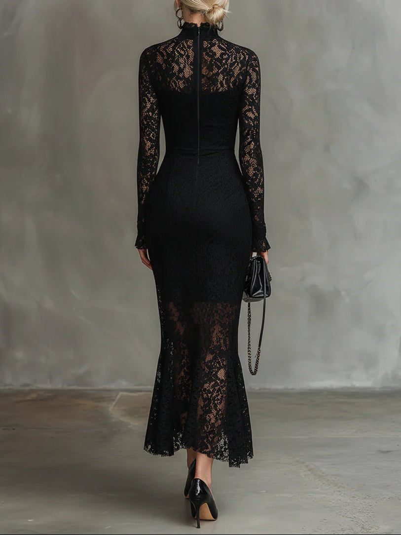 Veronika | Vestido de Noche en Encaje Floral