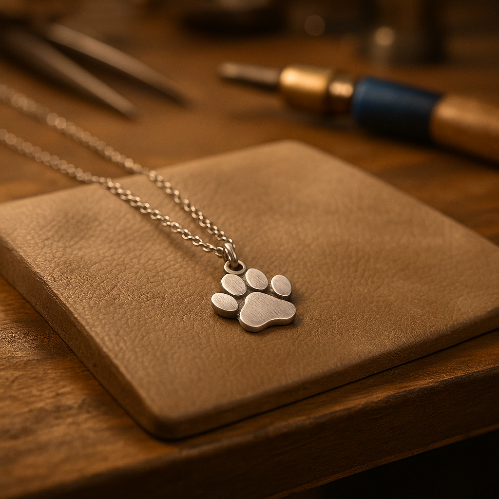 Aura | Gargantilla Minimalista Patita de Plata