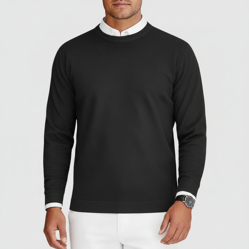 Casper | Suéter de Cuello Redondo para Hombre Blanco