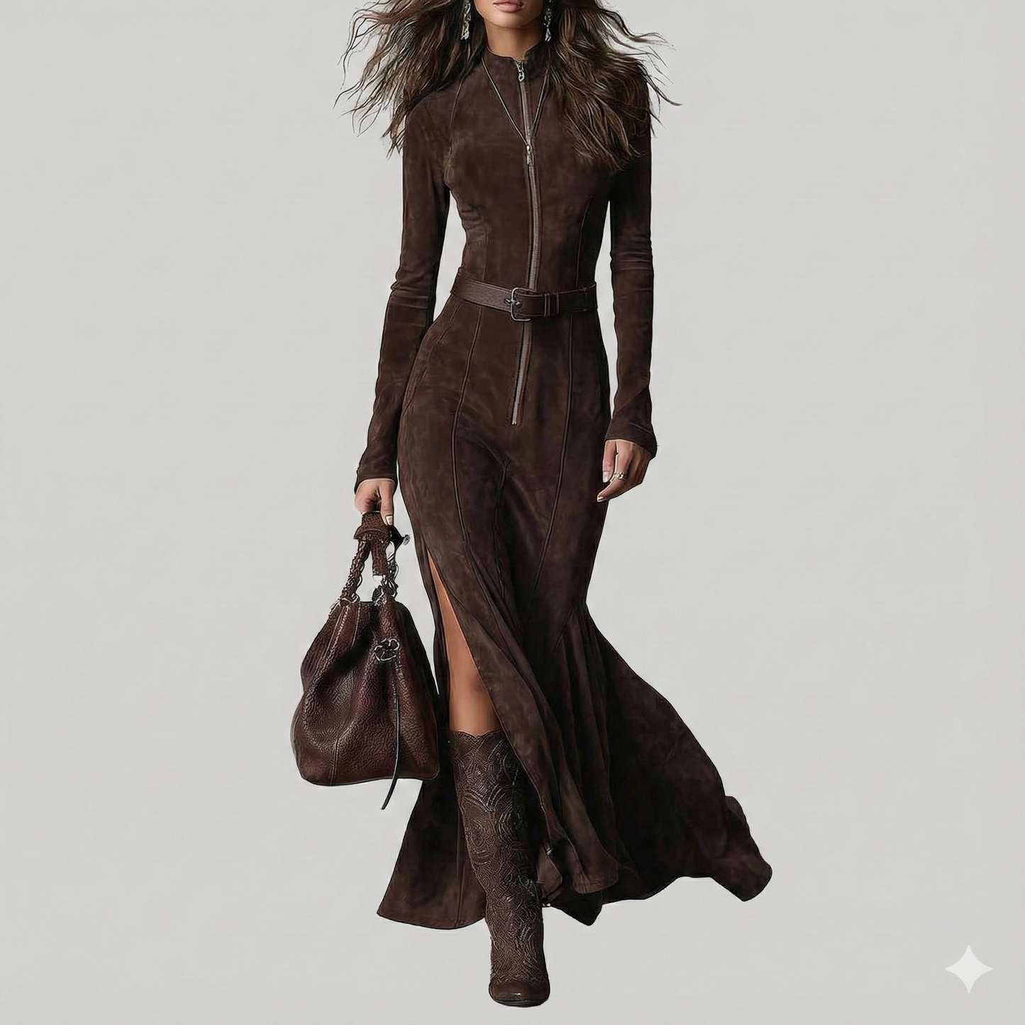 Siena | El Vestido Suede Estructurado