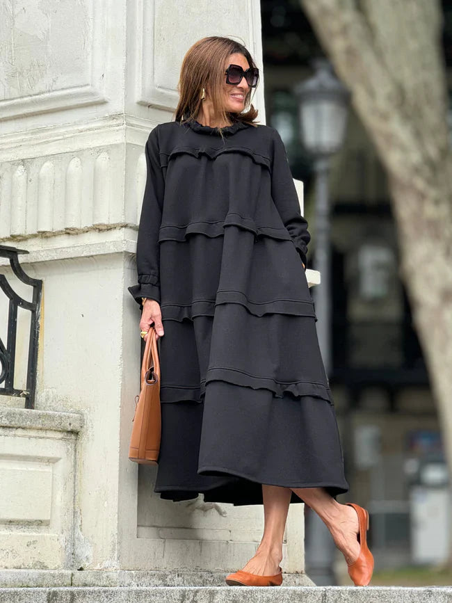 Laura | Vestido con volantes y bolsillos