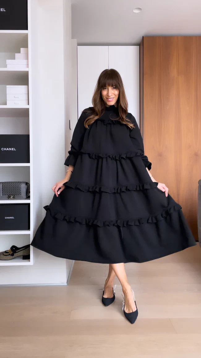 Laura | Vestido con volantes y bolsillos