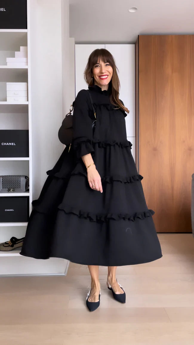 Laura | Vestido con volantes y bolsillos