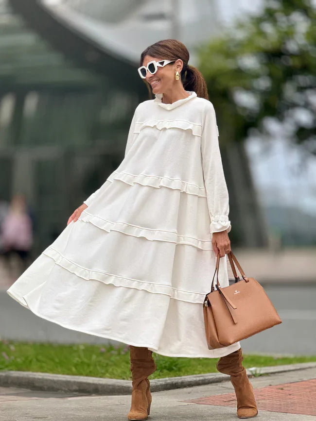 Laura | Vestido con volantes y bolsillos