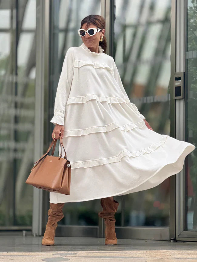 Laura | Vestido con volantes y bolsillos