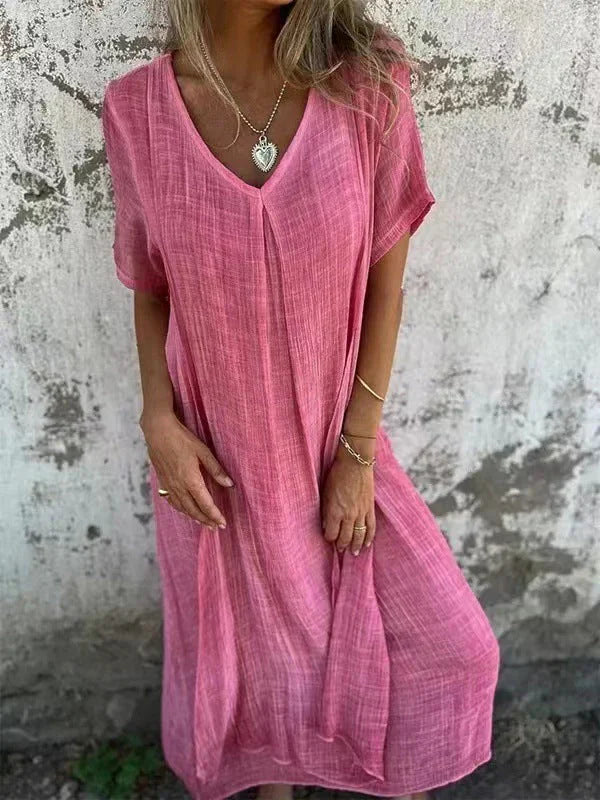 Natalia™ – Vestido vaporoso de cuello en V