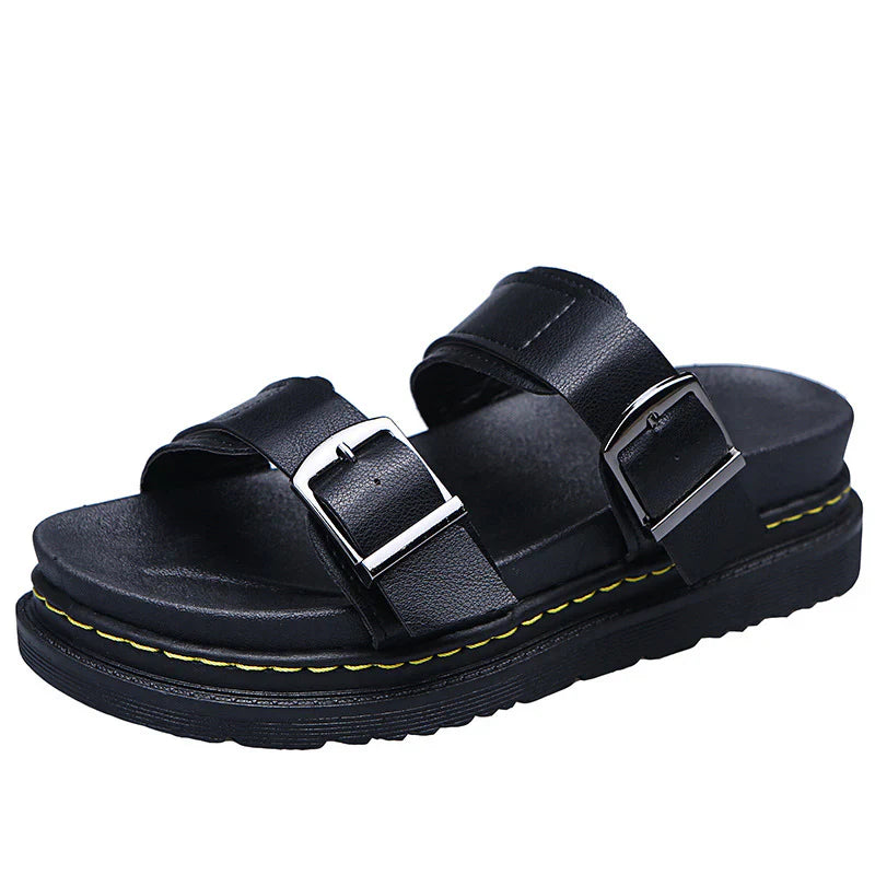 Camelia - Sandalias de plataforma con hebilla