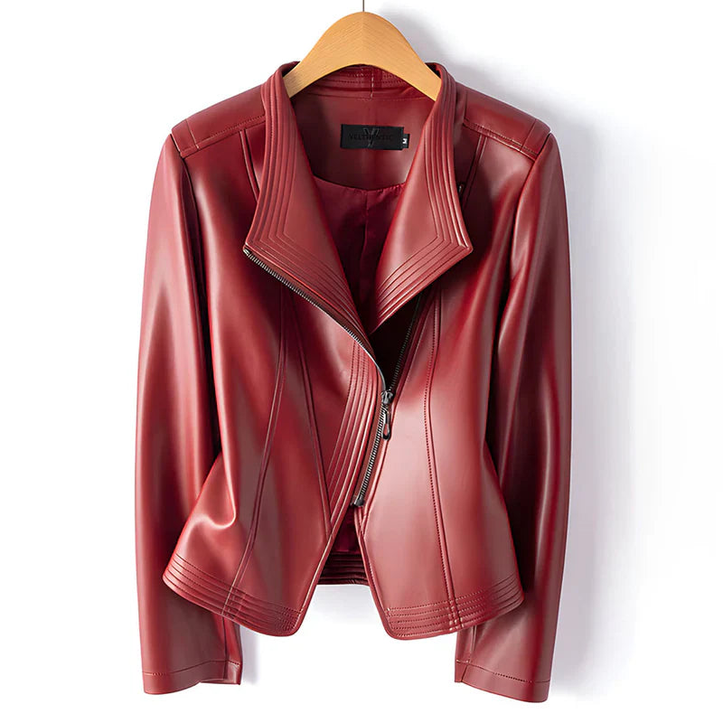 Valeria - Chaqueta motera con diseño estructurado