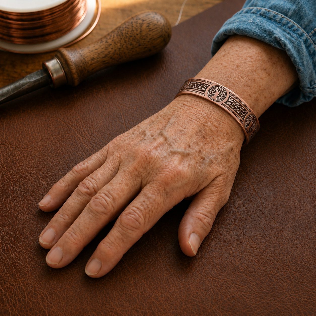 Pulsera de Cobre "Raíz" de Isabella Barcelona