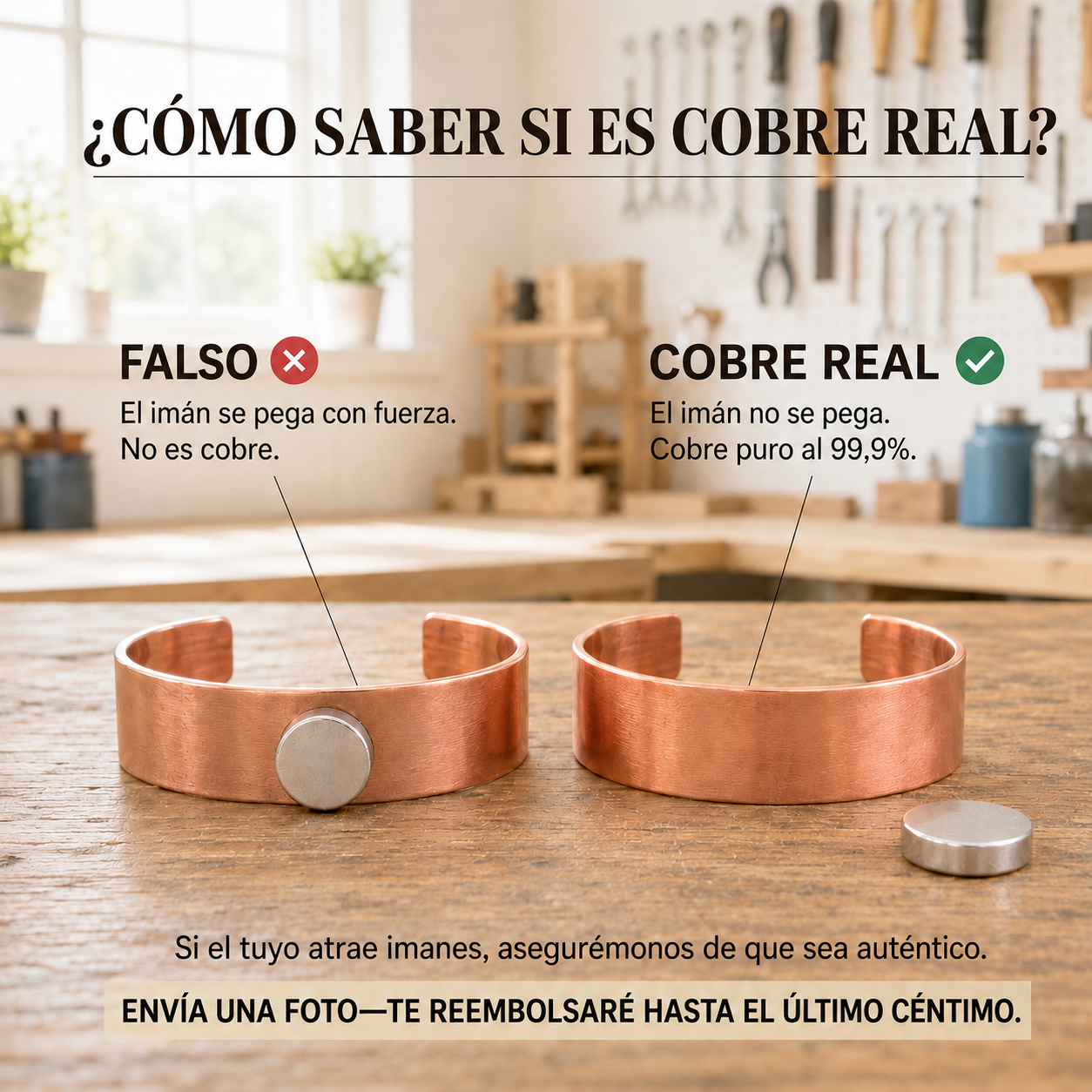 Pulsera de Cobre "Raíz" de Isabella Barcelona
