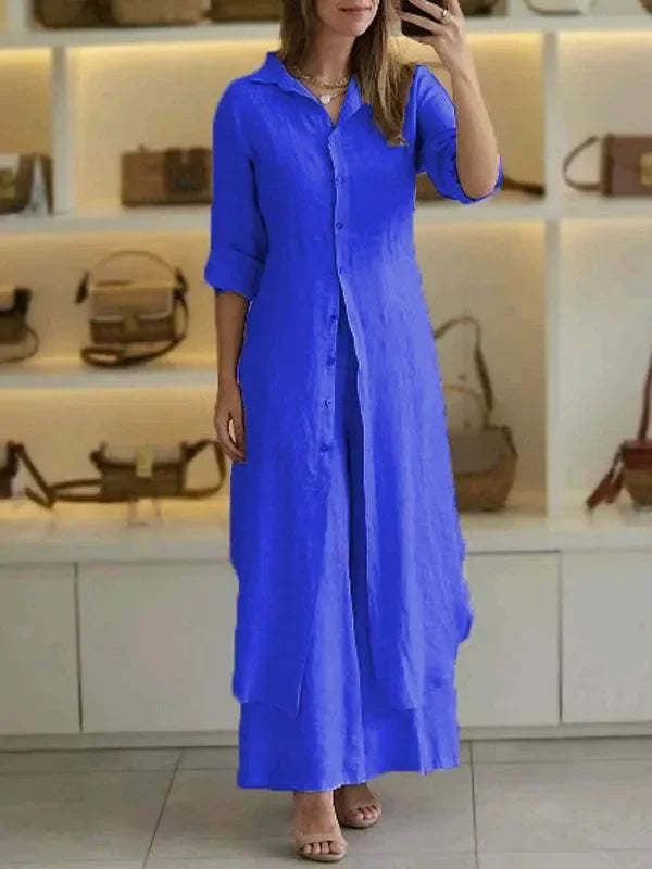 Alejandra – Conjunto camisero elegante