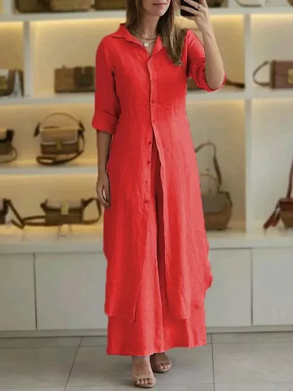 Alejandra – Conjunto camisero elegante