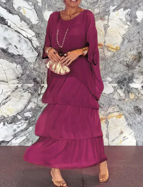 Carolina | Vestido largo fluido: elegancia sin esfuerzo