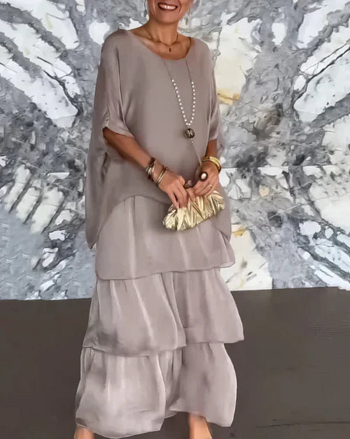 Carolina | Vestido largo fluido: elegancia sin esfuerzo