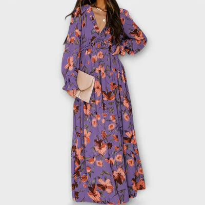 Alba- Vestido elegante con escote en V
