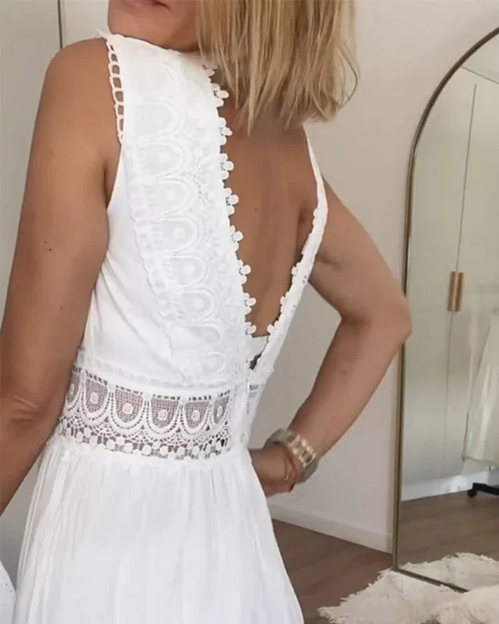 Alicia™ Elegante vestido con cuello en V