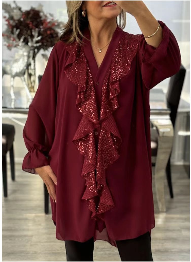 Belén | Blusa con volantes y estilo elegante