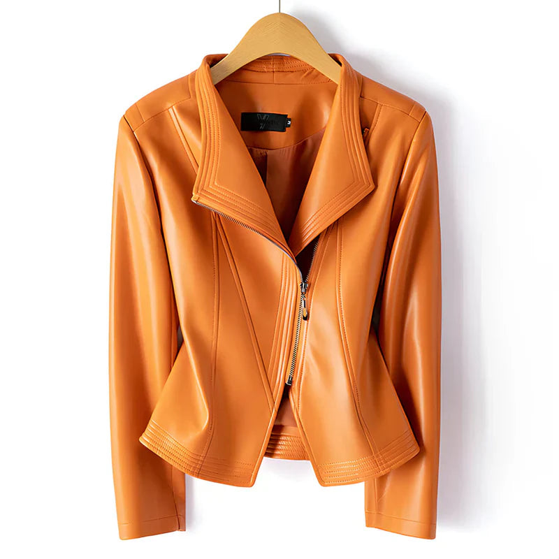 Valeria - Chaqueta motera con diseño estructurado